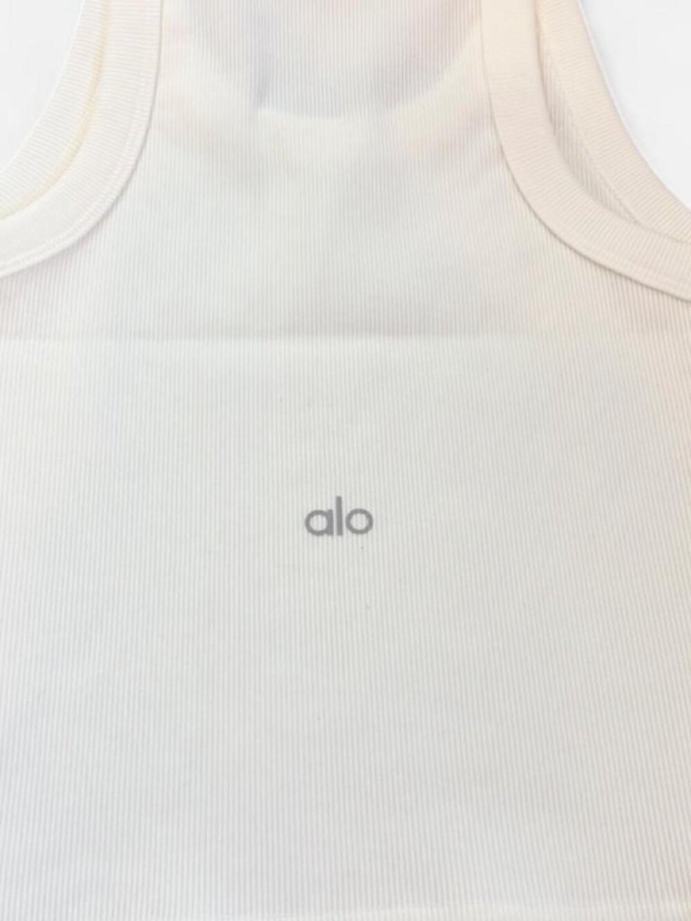 white ribbed tank top - Picture 8 of 8